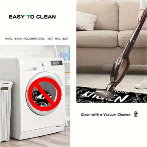 Simple kitchen non-slip floor mat L-shaped corner mat bathroom absorbent foot mat diatom mud printed mat door mat