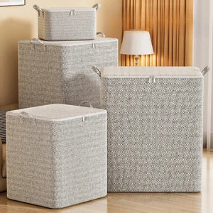 Bolsa Organizadora Grande para Edredons e Cobertores em cama posta