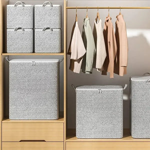 Bolsa Organizadora Grande para Edredons e Cobertores com detalhe de textura e acabamento