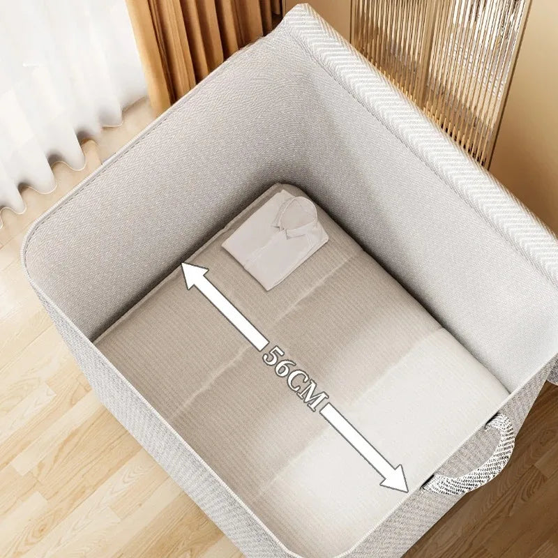 Bolsa Organizadora Grande para Edredons e Cobertores em cama posta