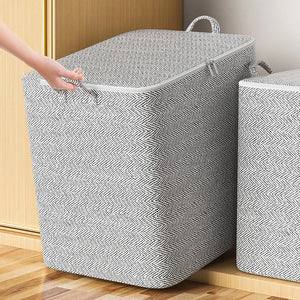Bolsa Organizadora Grande para Edredons e Cobertores em cama posta