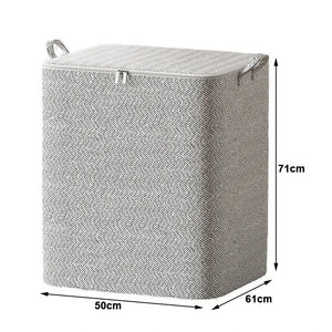Bolsa Organizadora Grande para Edredons e Cobertores em cama posta