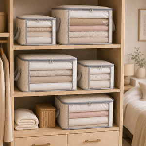 Bolsa Organizadora para Roupas de Cama em imagem cena complementar premium - Viorenna