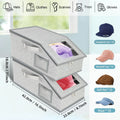 Caixa Organizadora para Bonés com Visor Transparente em ambiente organizado