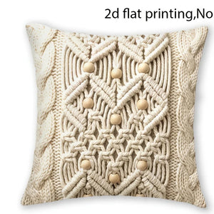 Capa de Almofada Boho Farmhouse para Sala em sala decorada