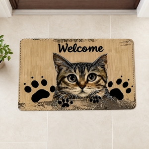 Capacho de Gato Decorativo para Entrada em segundo ângulo de uso – Viorenna