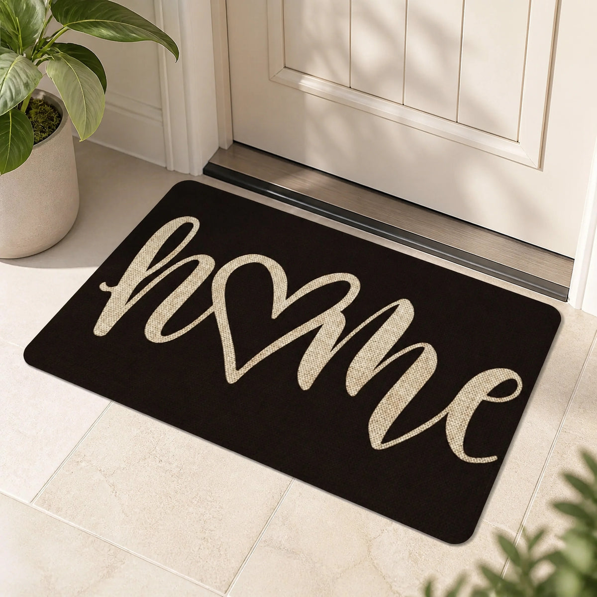 Capacho Home em composição decorativa de entrada – Viorenna