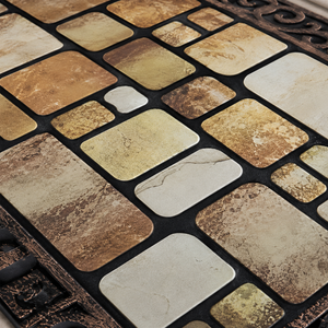 Detalhe de textura e acabamento do Capacho Vintage para Entrada Externa – Viorenna
