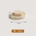 Conjunto para Banheiro Travertino com Dispenser e Bandeja em banheiro ou lavabo