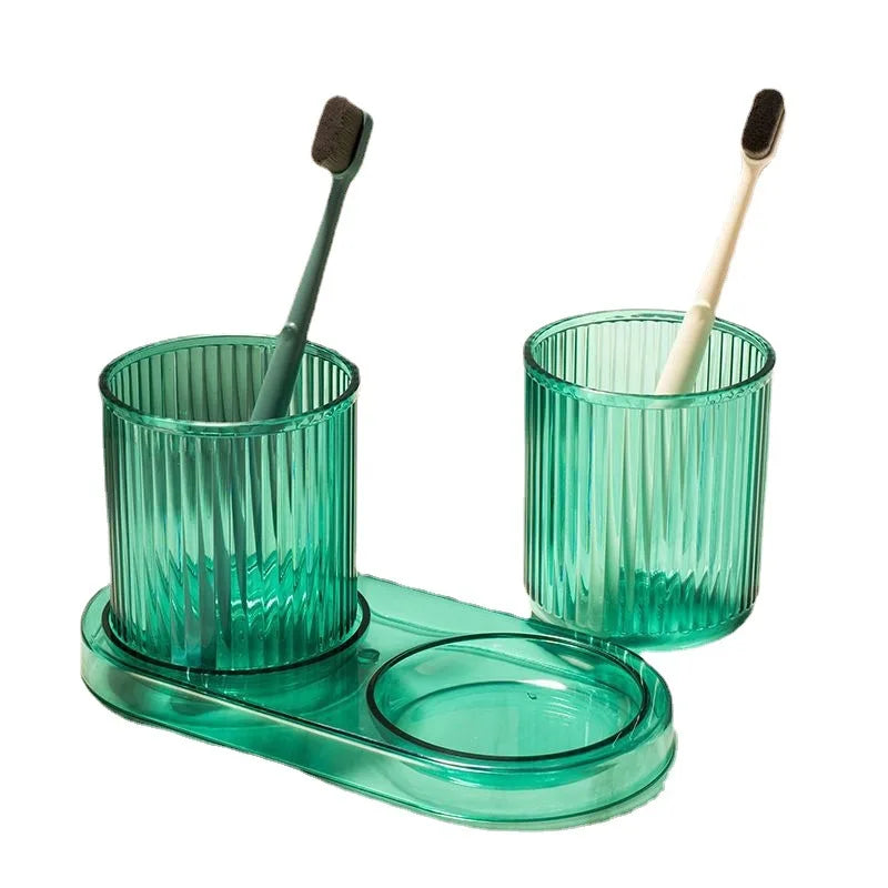 Copo para Banheiro e Porta Escovas com Design Leve em banheiro ou lavabo