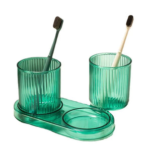 Copo para Banheiro e Porta Escovas com Design Leve em banheiro ou lavabo