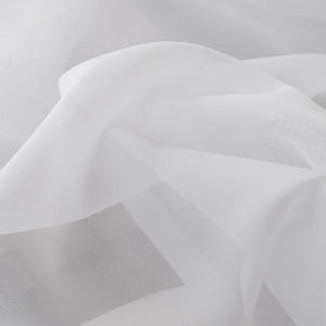 Cortina Voil Transparente Branca para Janela em sala decorada
