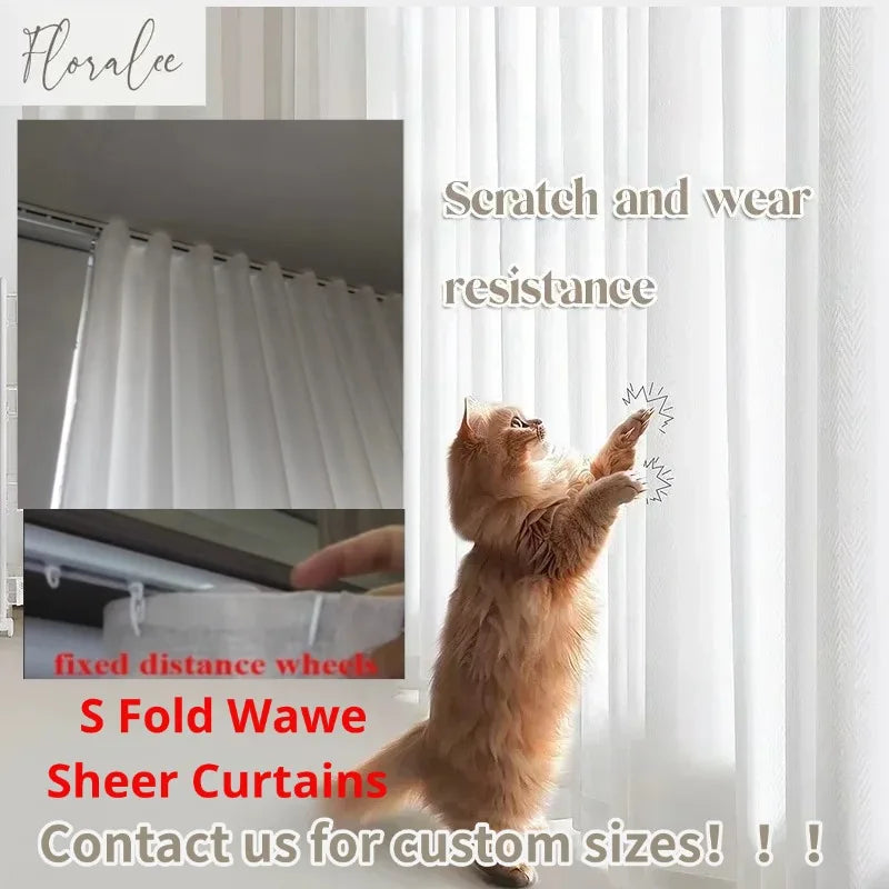 Cortina Voil Wave Sob Medida para Sala em sala decorada