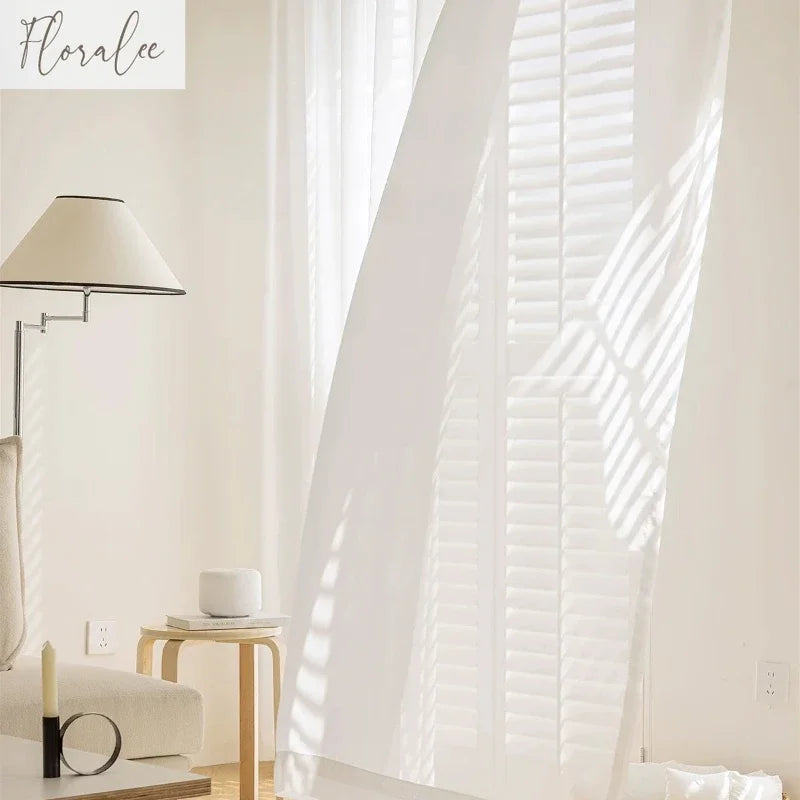 Cortina Voil Wave Sob Medida para Sala em sala decorada