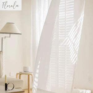 Cortina Voil Wave Sob Medida para Sala em sala decorada