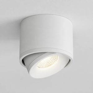 Detalhe da estrutura do spot LED branco rotativo