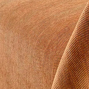 Detalhe da textura real da capa de sofá laranja