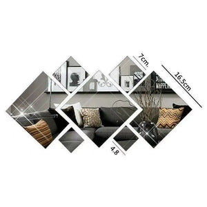Espelho Decorativo Acrílico 3D para Sala em sala decorada