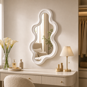 Espelho Decorativo Irregular Moderno para Parede em composição principal premium - Viorenna