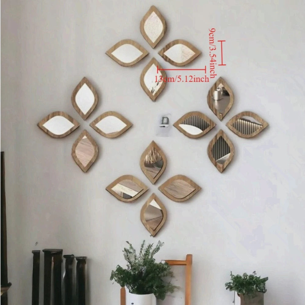 Espelhos Decorativos Boho Gota para Parede com detalhe de textura e acabamento