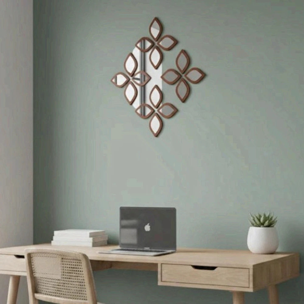 Espelhos Decorativos Boho Gota para Parede em sala decorada