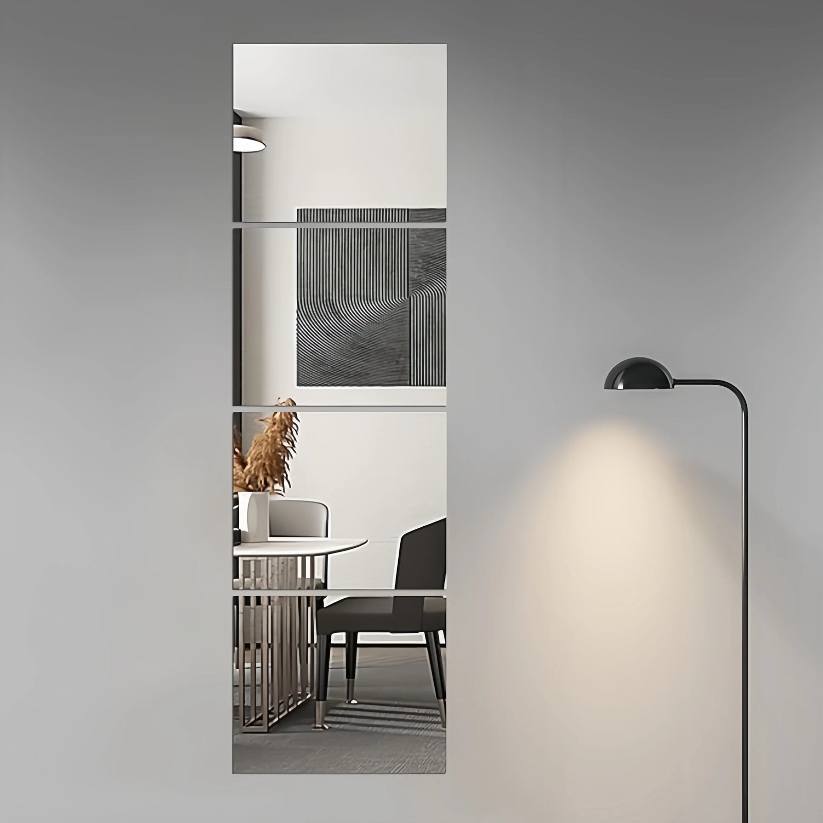 Espelhos Decorativos Retangulares em Acrílico em sala decorada