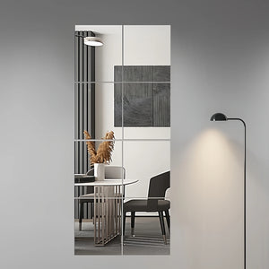 Espelhos Decorativos Retangulares em Acrílico em sala decorada