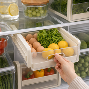 Gaveta Organizadora para Frutas e Verduras em imagem detalhe funcional premium - Viorenna