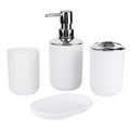 Kit Banheiro com Dispenser e Porta Escovas em banheiro ou lavabo