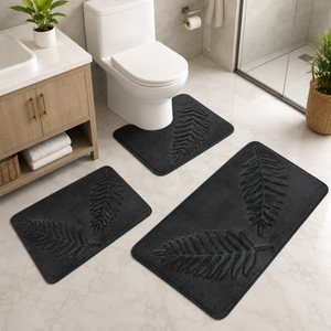 Kit de Tapetes para Banheiro Secagem Rápida e Antiderrapante em banheiro decorado – Viorenna