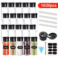 Kit Porta Temperos para Sal, Pimenta e Especiarias em cozinha organizada