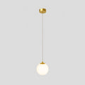 Lustre pendente na variante Dourado com 1 luminária