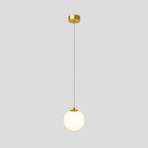 Lustre pendente na variante Dourado com 1 luminária