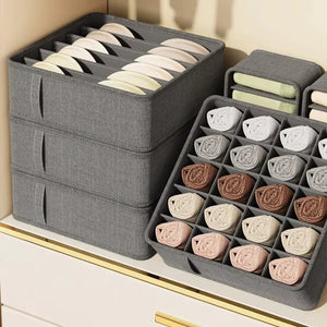 Organizador de Gaveta para Roupas Íntimas e Meias com detalhe de textura e acabamento