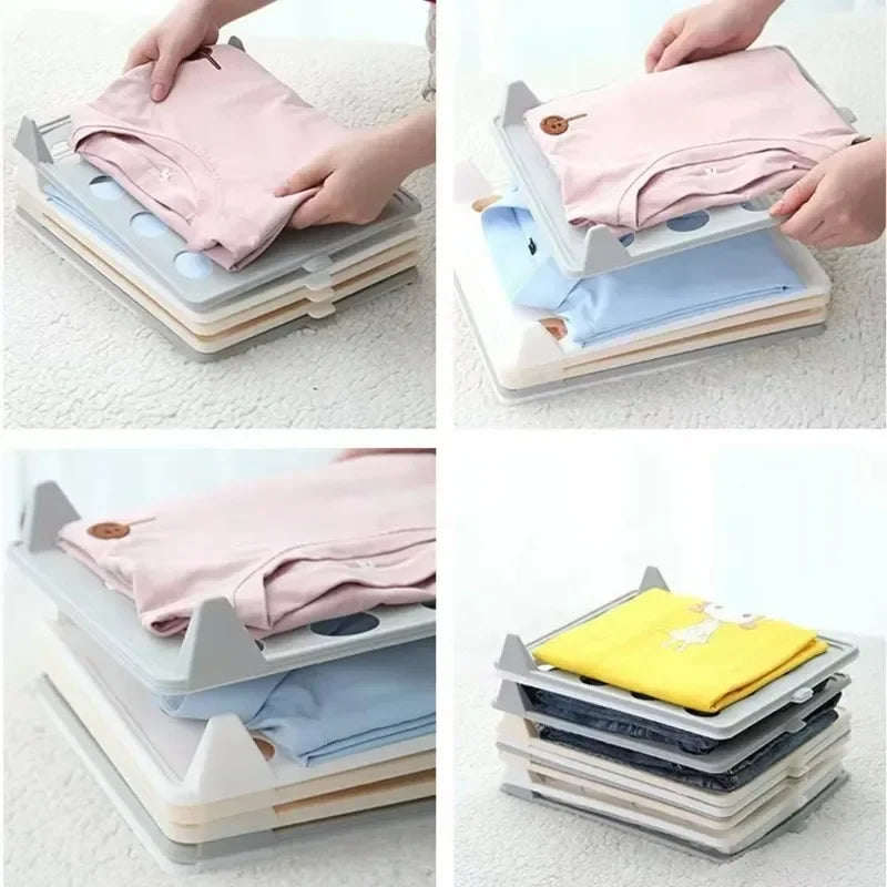 Organizador Dobrável para Camisetas e Malhas com detalhe de textura e acabamento
