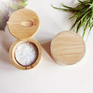 Porta Temperos de Bambu para Sal e Condimentos na galeria do produto