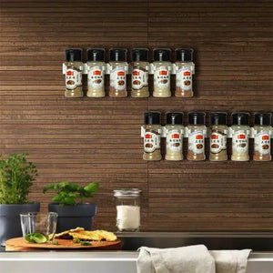 Porta Temperos de Parede Adesivo para Cozinha com detalhe de textura e acabamento