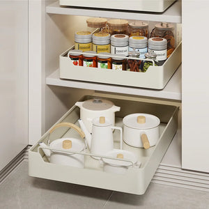 Porta Temperos Deslizante em Metal para Armário em cozinha organizada
