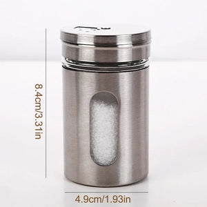 Porta Temperos Giratório em Inox para Bancada na galeria do produto