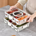 Pote Hermético Divisório para Snacks e Frutas em cozinha organizada