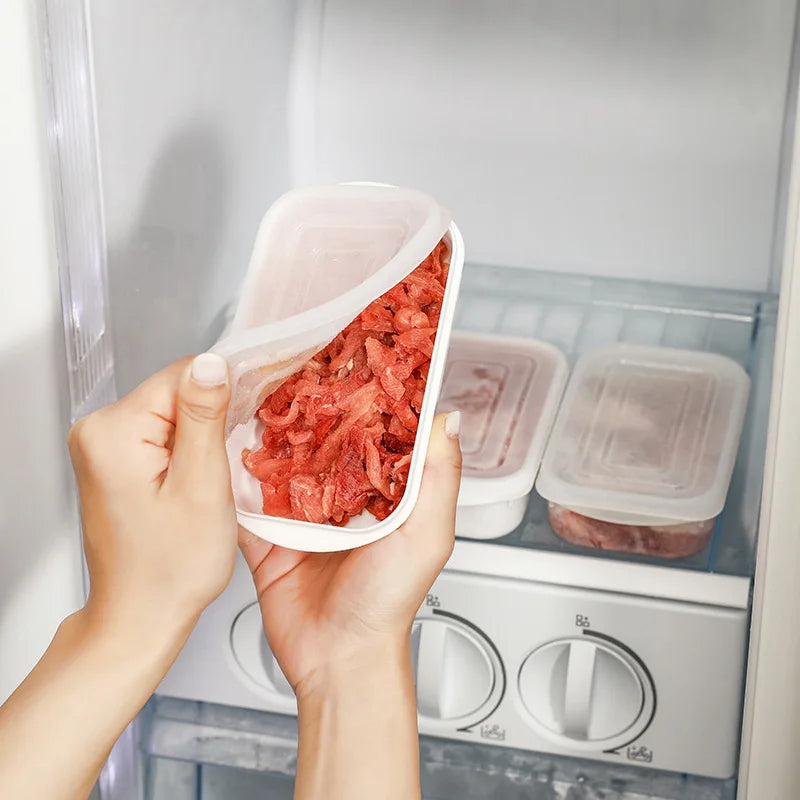Potes Herméticos Transparentes para Geladeira com detalhe de textura e acabamento