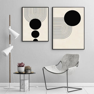 Quadro Decorativo Geométrico para Sala em sala decorada