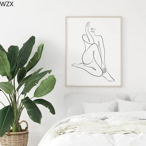 Quadro Decorativo Minimalista para Sala em sala decorada