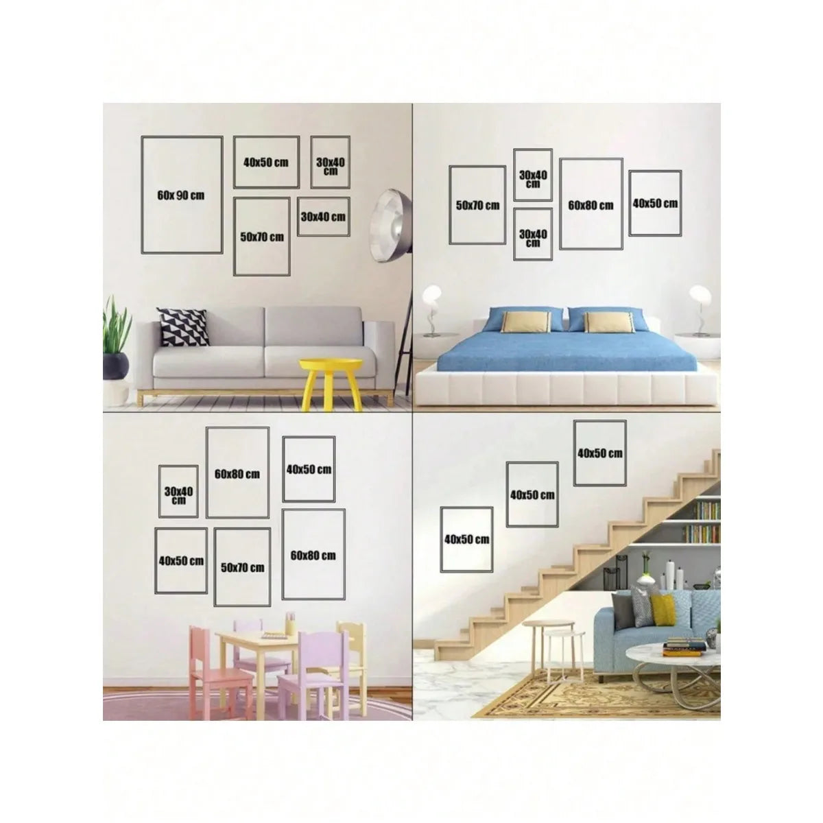 Quadro Decorativo Minimalista para Sala em sala decorada
