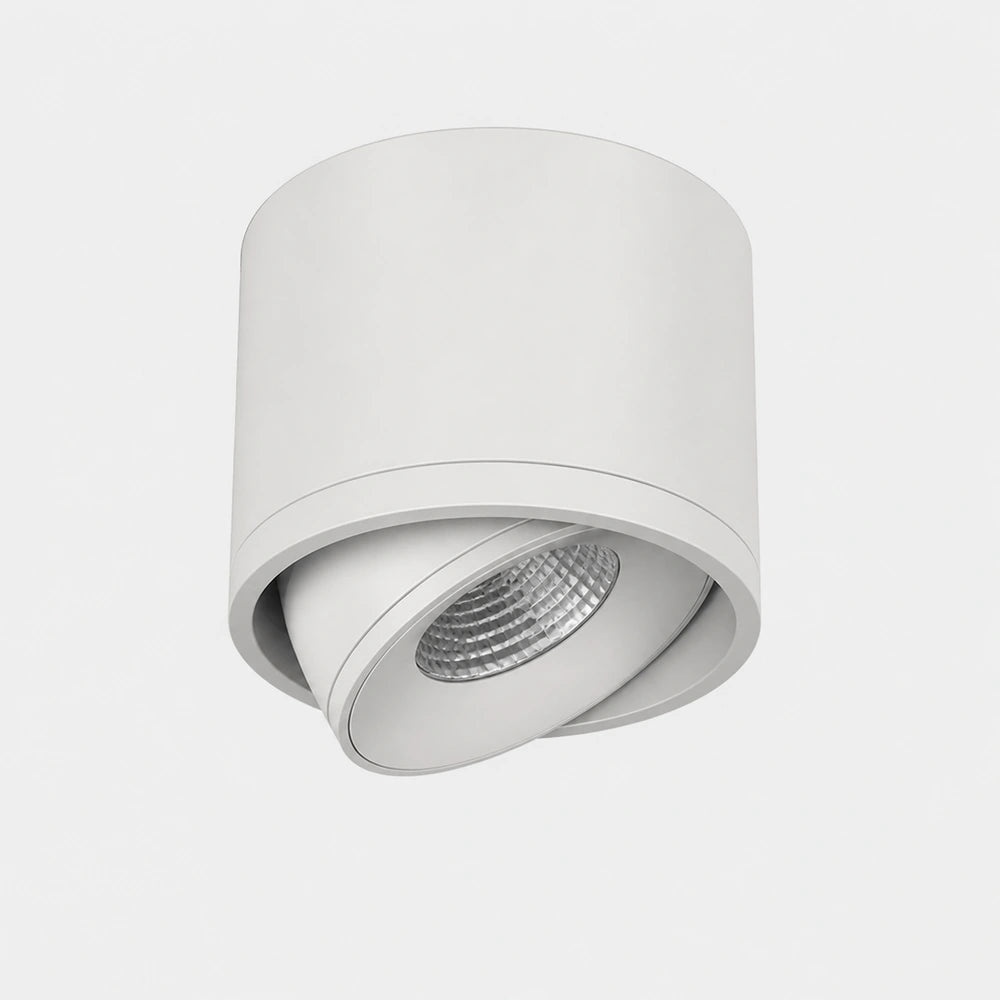 Spot de teto LED branco isolado sobre fundo neutro