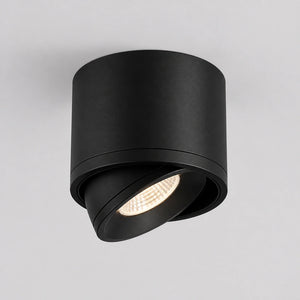 Spot de teto LED com componentes reais de instalação isolados