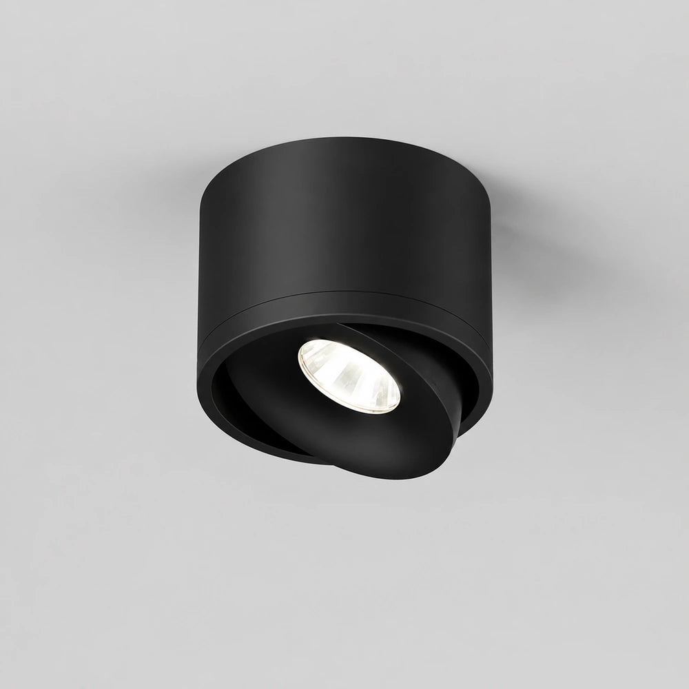 Spot de teto LED preto de 15W com luz natural 4000K