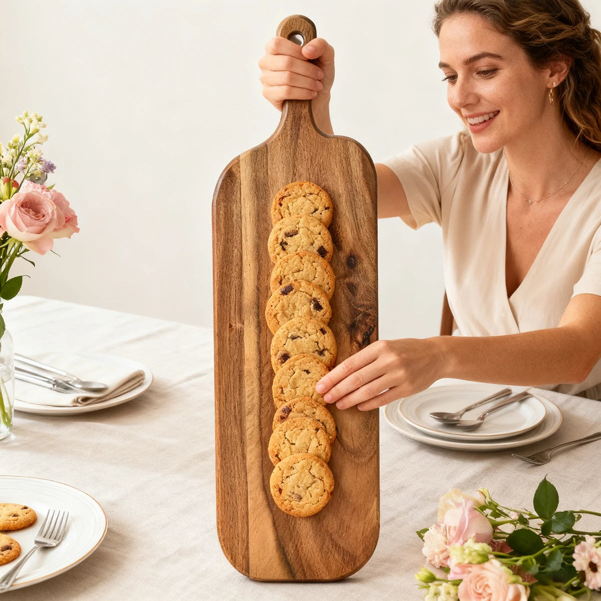 Tábua de Madeira para Queijos e Preparo na galeria do produto