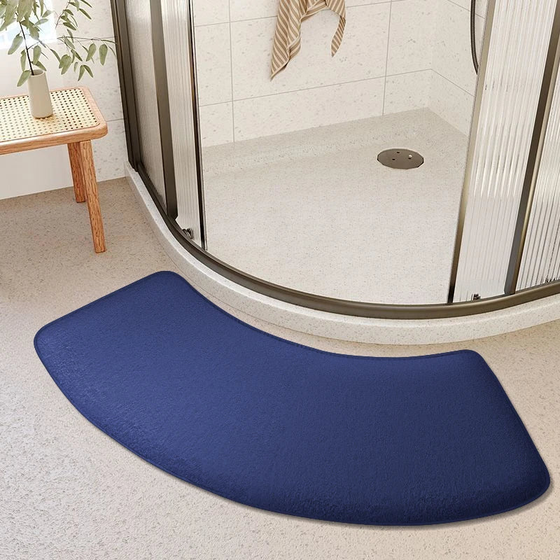 Tapete Curvo para Banheiro Absorvente e Antiderrapante em banheiro ou lavabo