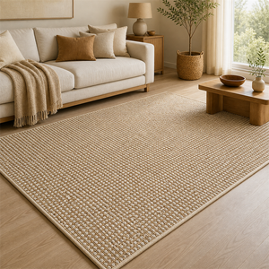 Tapete de Sisal para Sala Grande Antiderrapante em ambiente decorado – Viorenna